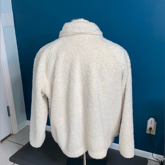 EVRI Button Front Sherpa Bomber Jacket 3X - Picture 7 of 13